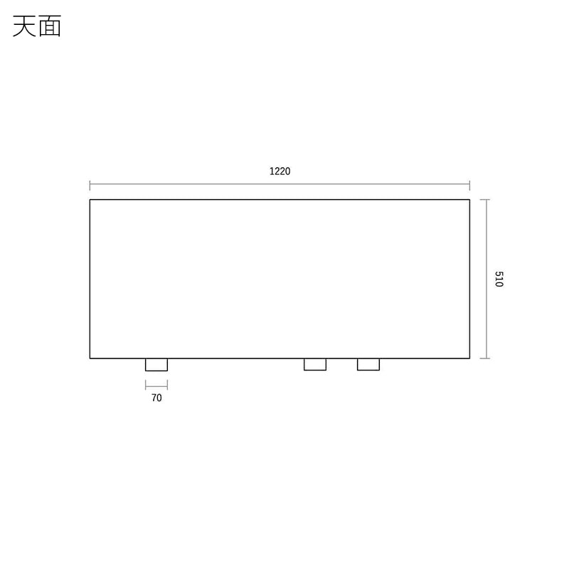 ピエール・ポラン F061サイドボード オーク材/ブラック
