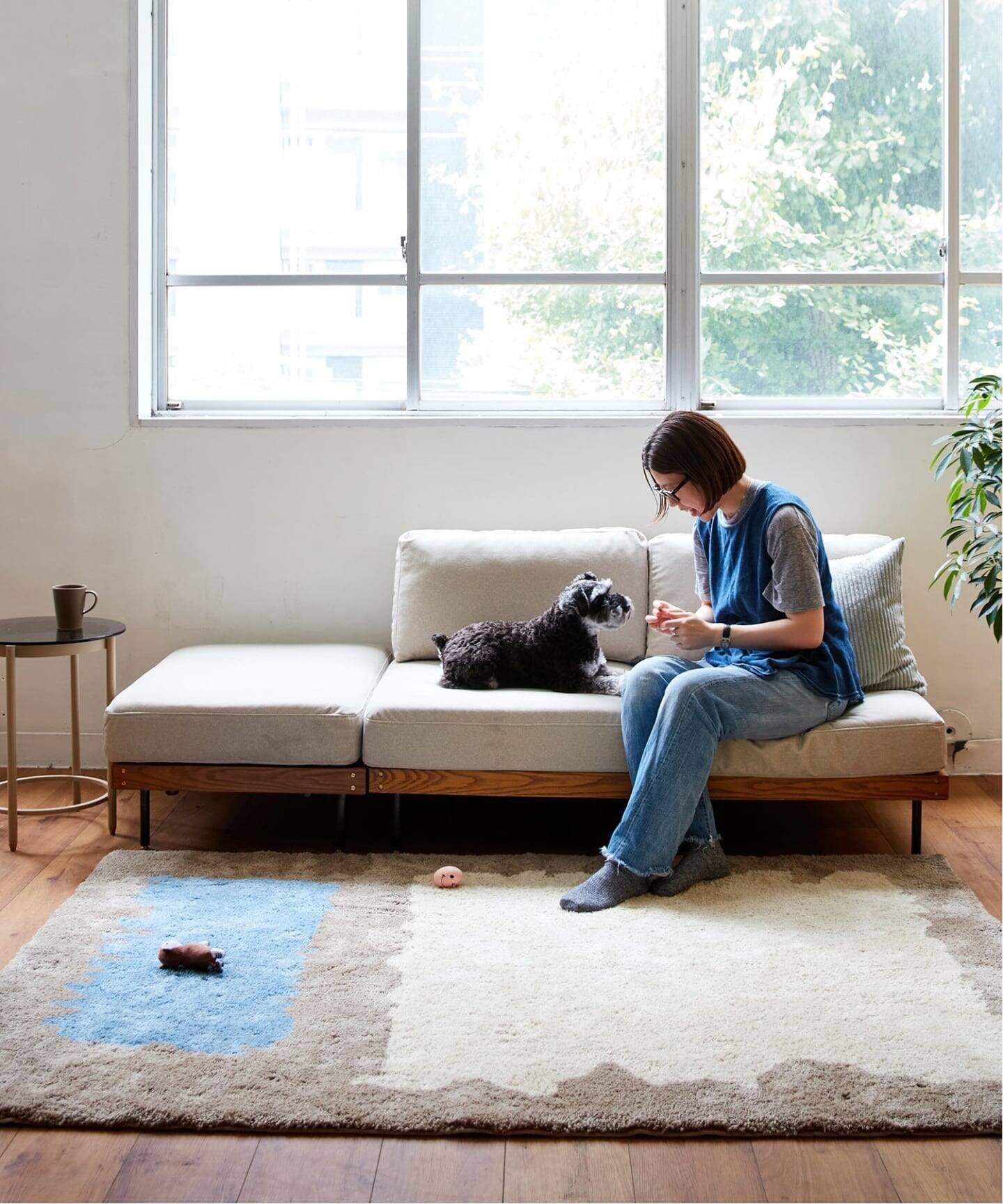 JOURNAL STANDARD FURNITURE(ジャーナルスタンダードファニチャー ) リルソファー 2P 25AW Fabric アイボリー
