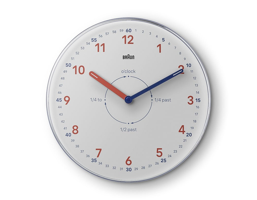 BRAUN ウォールクロック BC26TW タイムティーチャー
