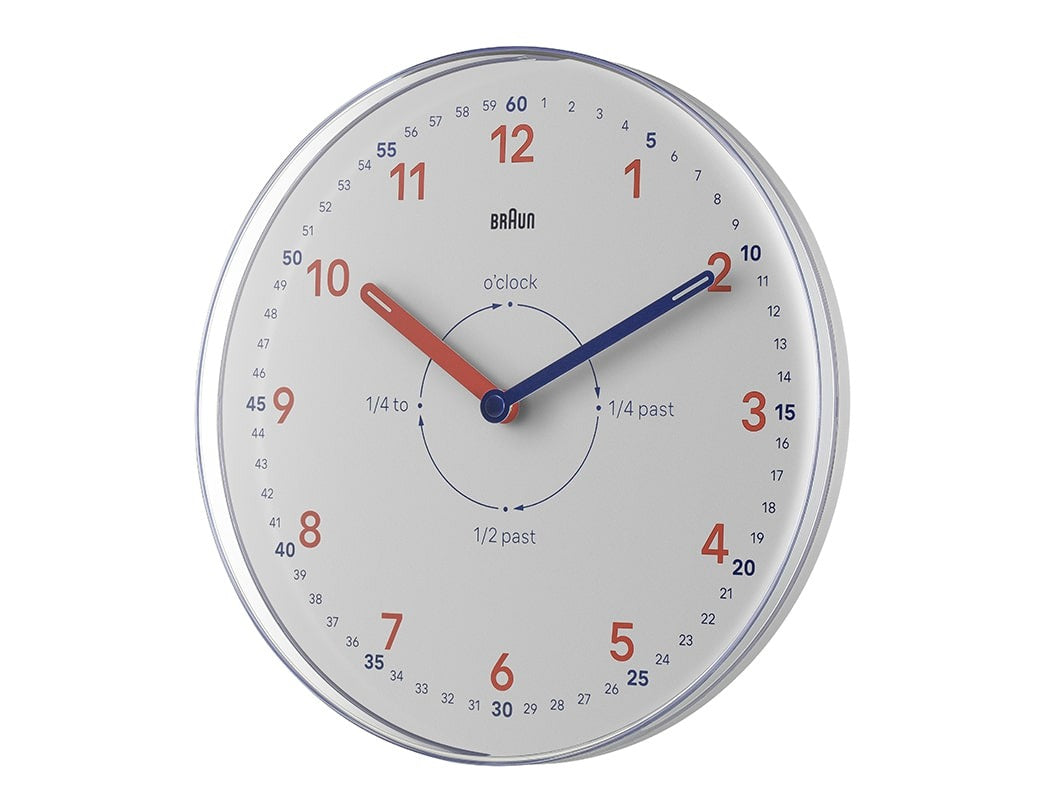 BRAUN ウォールクロック BC26TW タイムティーチャー
