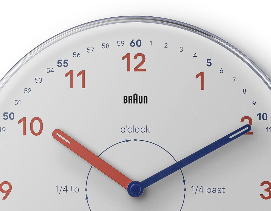 BRAUN ウォールクロック BC26TW タイムティーチャー