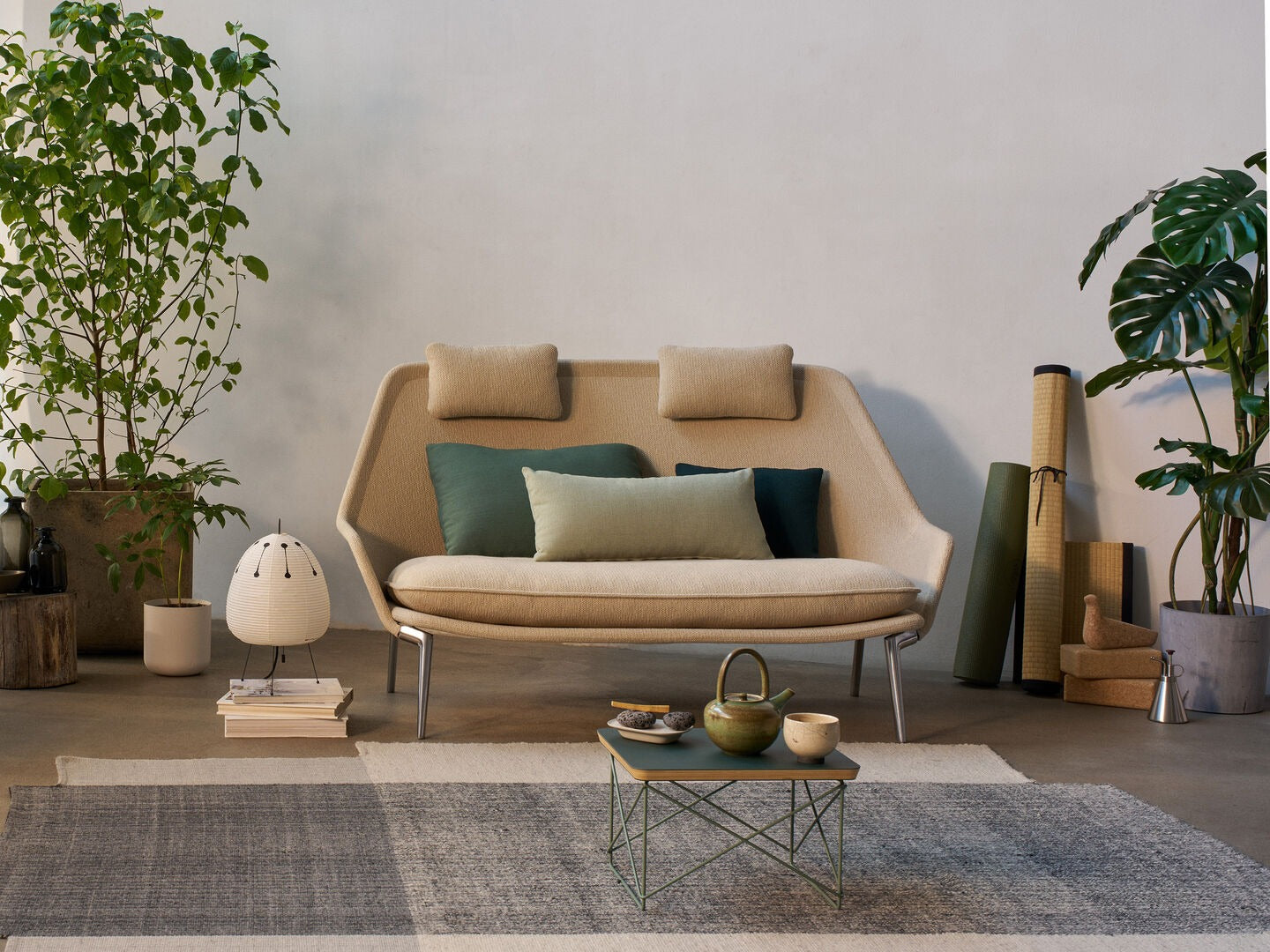 Vitra(ヴィトラ) スローソファ(ファブリック) バックレストクッション3個付き