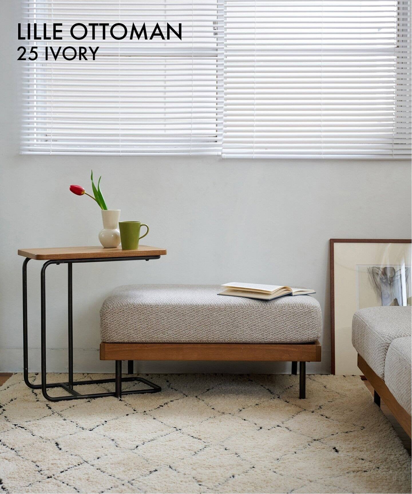 JOURNAL STANDARD FURNITURE(ジャーナルスタンダードファニチャー ) リル オットマン 2ND 25 アイボリー