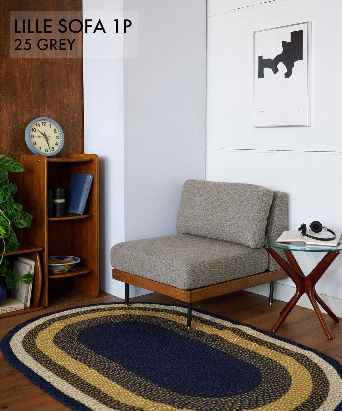 JOURNAL STANDARD FURNITURE(ジャーナルスタンダードファニチャー ) リルソファー 1P 2ND 25 グレー