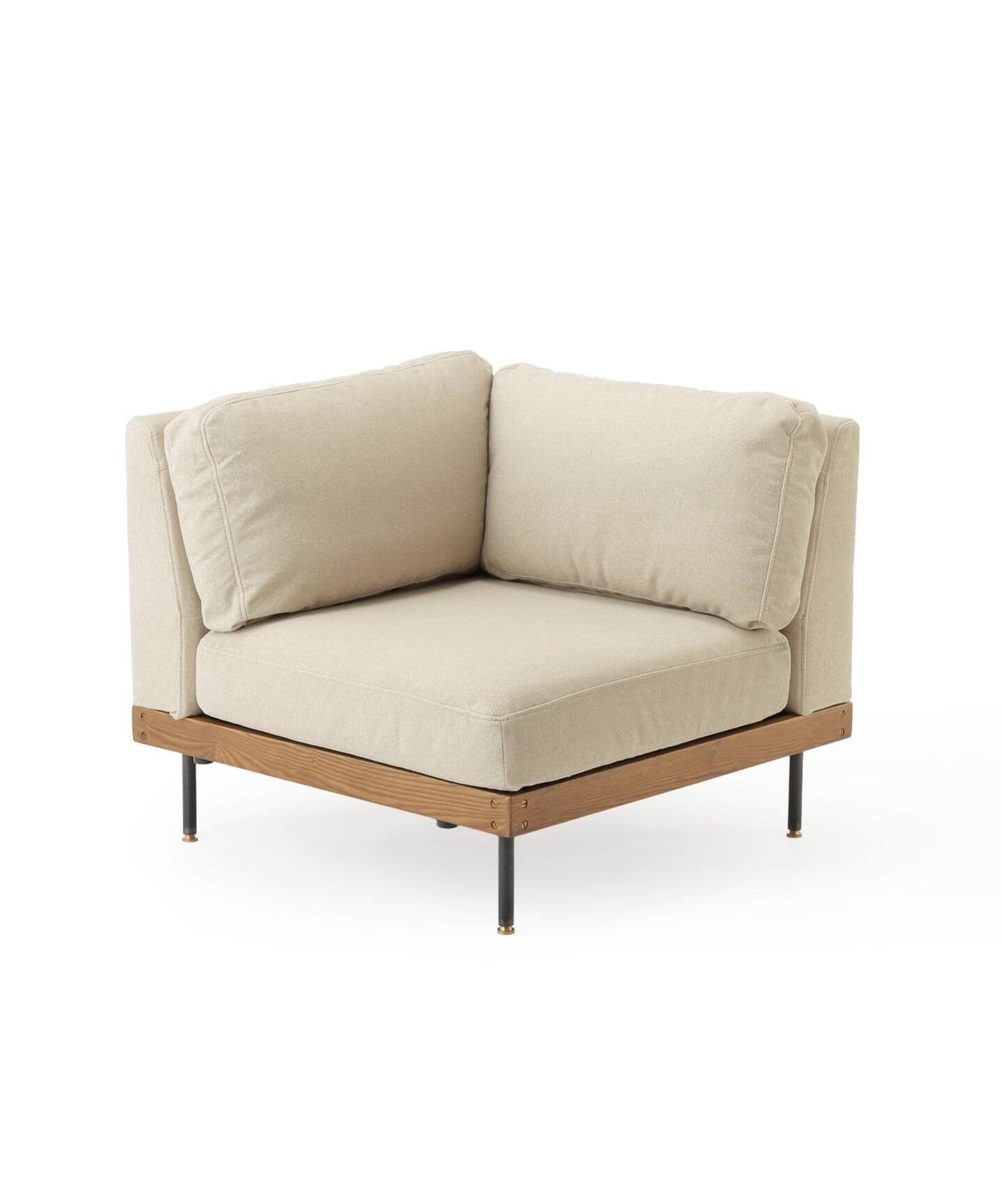 JOURNAL STANDARD FURNITURE(ジャーナルスタンダードファニチャー ) リルコーナーソファ 25AW Fabricアイボリー
