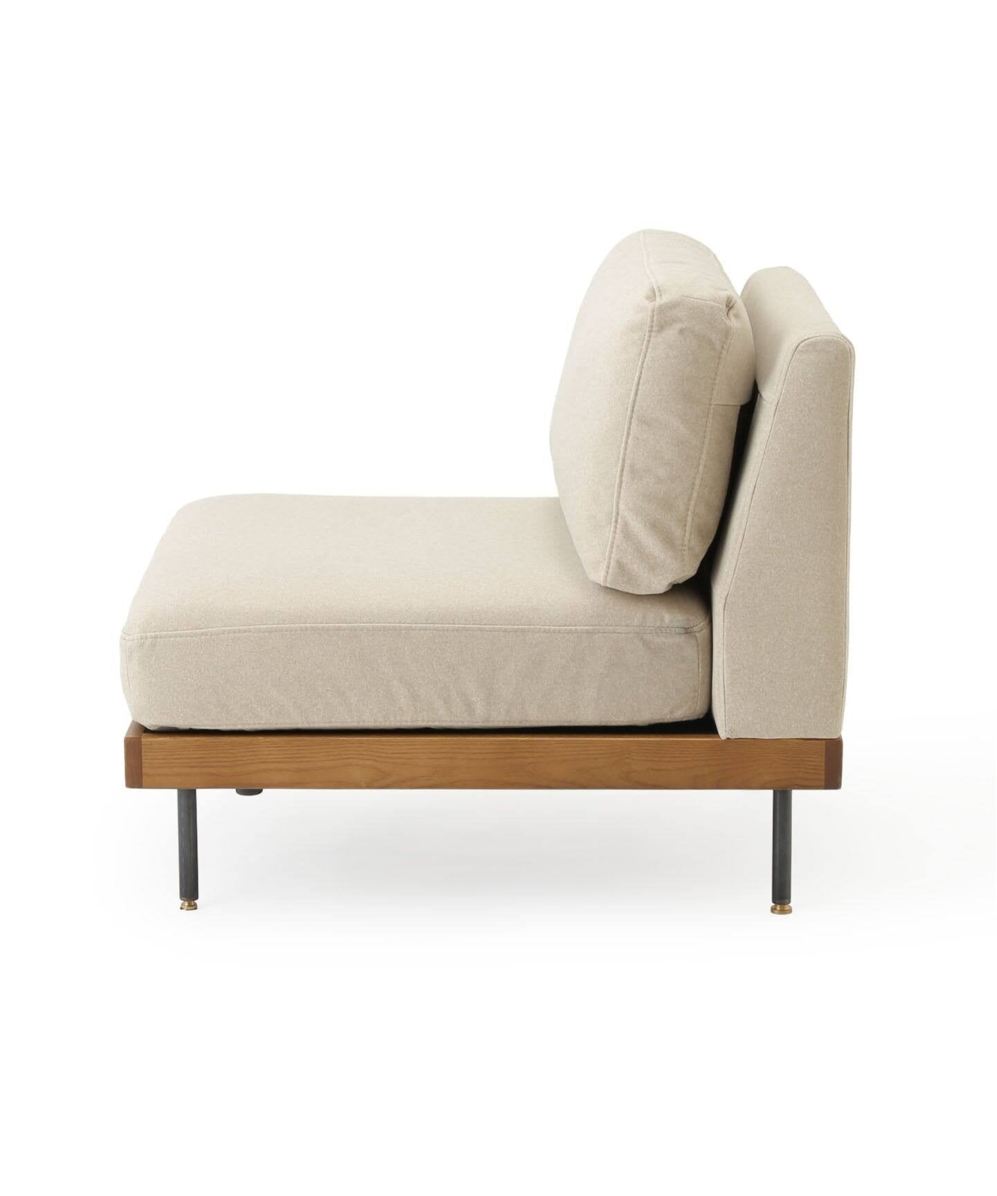 JOURNAL STANDARD FURNITURE(ジャーナルスタンダードファニチャー ) リルソファー 1P 25AW Fabric アイボリー