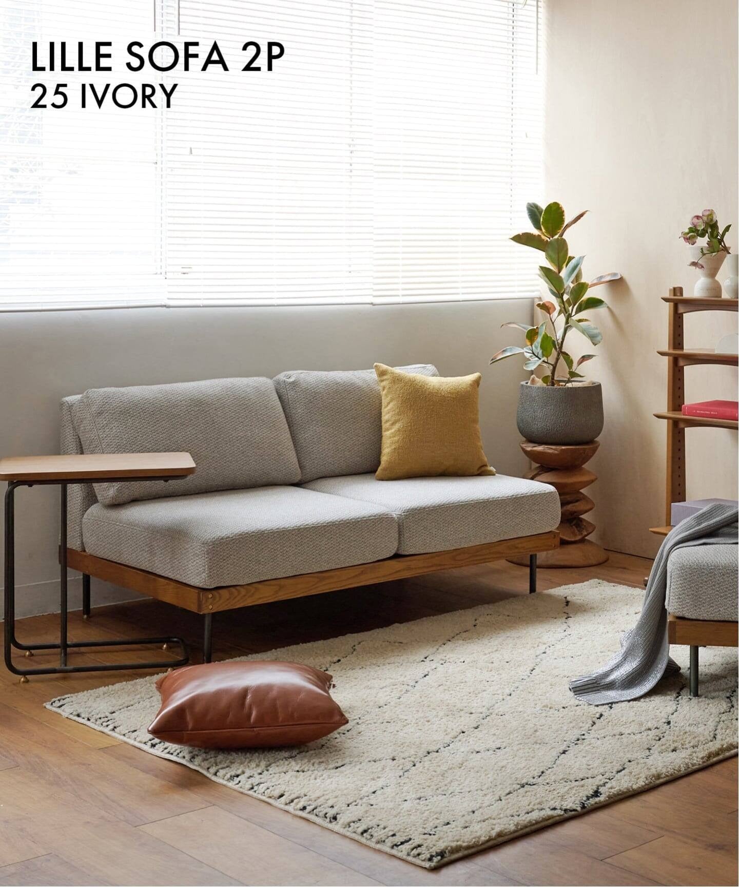 JOURNAL STANDARD FURNITURE(ジャーナルスタンダードファニチャー ) リルソファー 2P 2ND 25 アイボリー