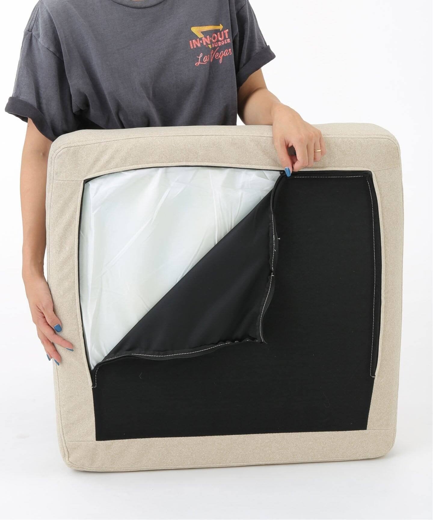JOURNAL STANDARD FURNITURE(ジャーナルスタンダードファニチャー ) リルコーナーソファ 25AW Fabricアイボリー