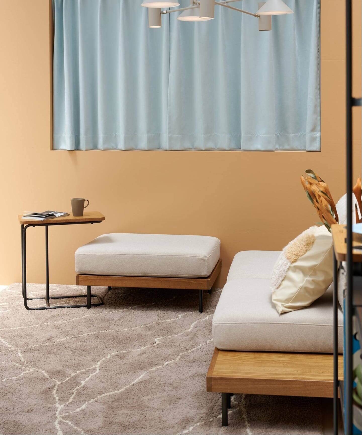 JOURNAL STANDARD FURNITURE(ジャーナルスタンダードファニチャー ) リル オットマン 25AW Fabric アイボリー