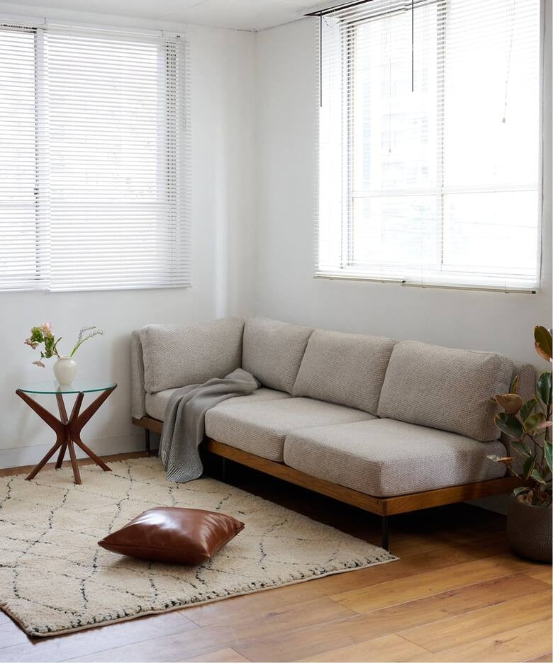 JOURNAL STANDARD FURNITURE(ジャーナルスタンダードファニチャー ) リルコーナーソファ 2ND 25 アイボリー