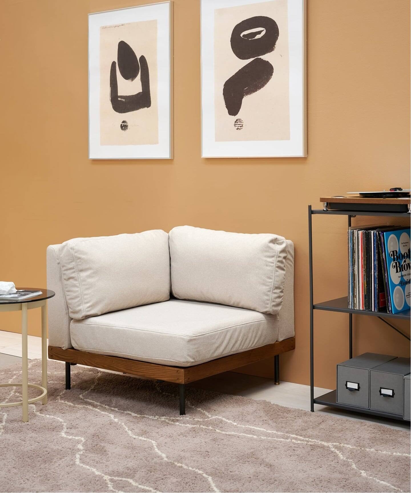JOURNAL STANDARD FURNITURE(ジャーナルスタンダードファニチャー ) リルコーナーソファ 25AW Fabricアイボリー