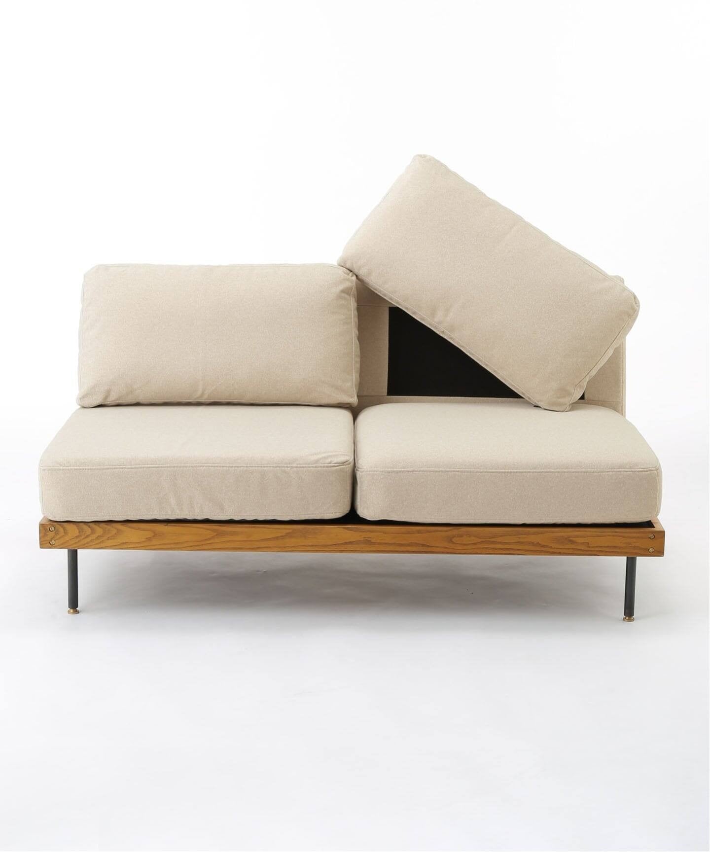 JOURNAL STANDARD FURNITURE(ジャーナルスタンダードファニチャー ) リルソファー 2P 25AW Fabric アイボリー