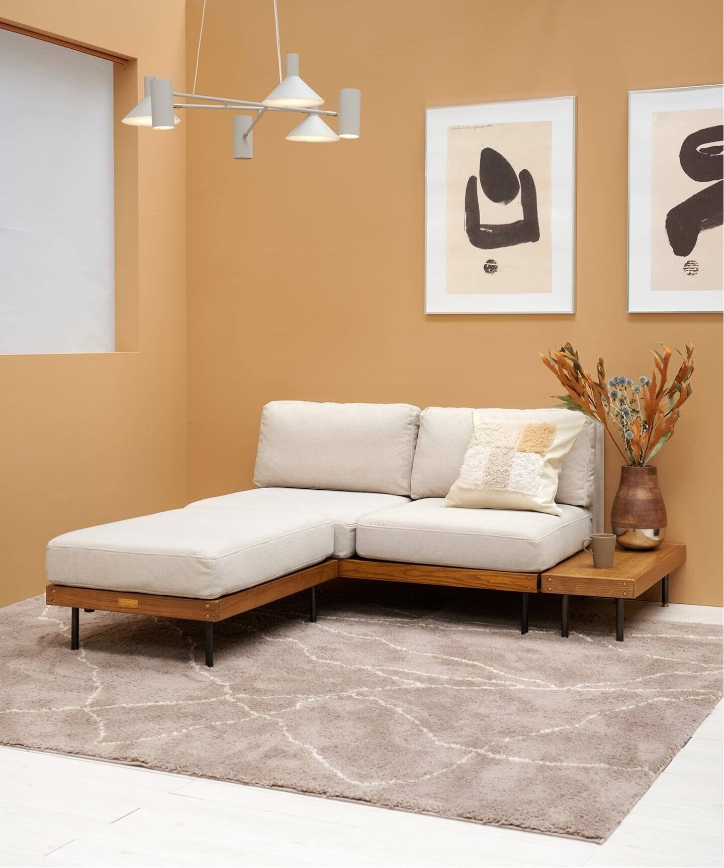 JOURNAL STANDARD FURNITURE(ジャーナルスタンダードファニチャー ) リルソファー 2P 25AW Fabric アイボリー