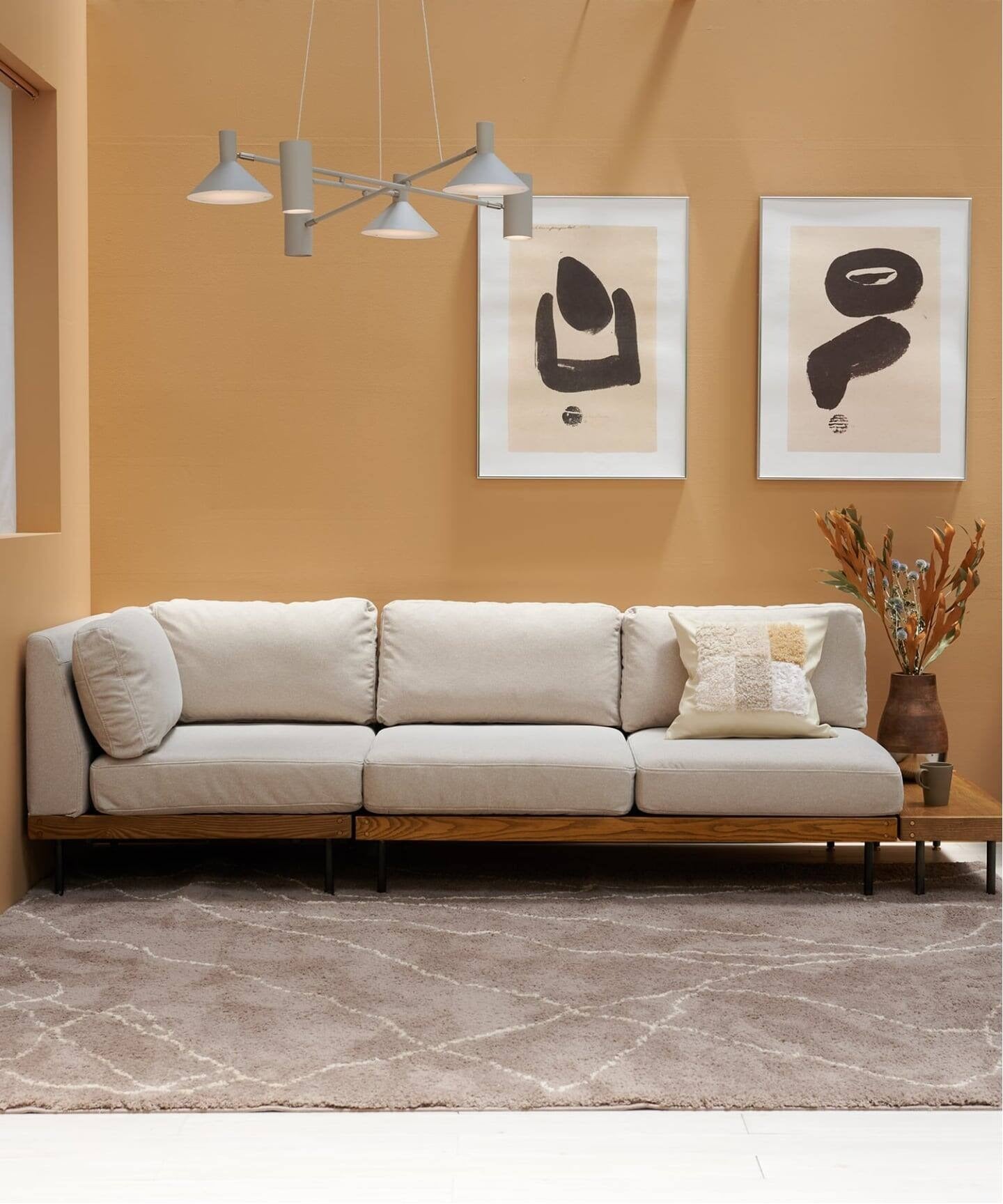 JOURNAL STANDARD FURNITURE(ジャーナルスタンダードファニチャー ) リルソファー 2P 25AW Fabric アイボリー