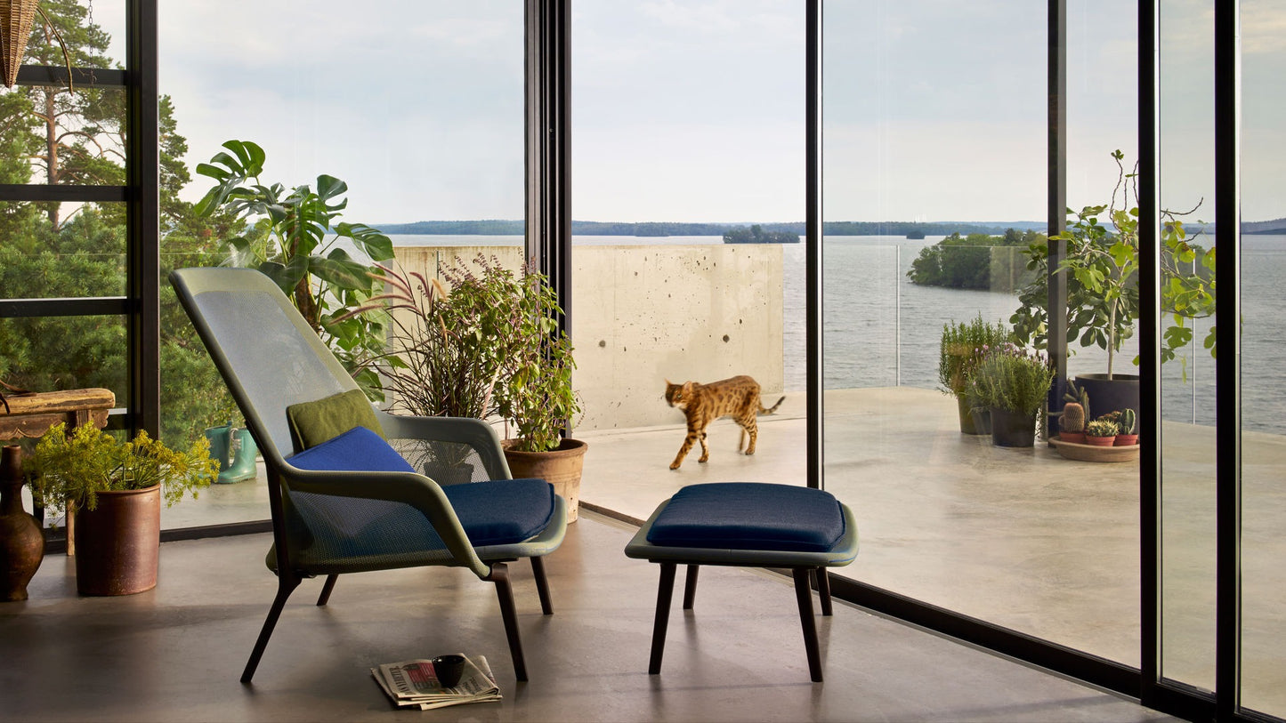 Vitra(ヴィトラ) スローチェア単体 (ニット) バックレストクッション2個付き