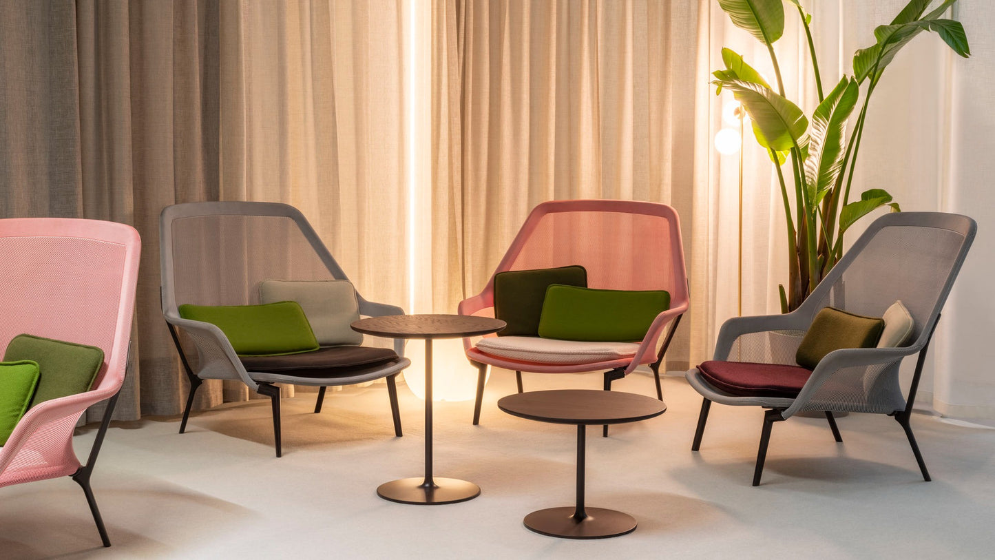Vitra(ヴィトラ) スローチェア単体 (ニット) バックレストクッション2個付き