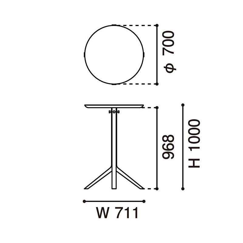 カリモクニュースタンダード スカウト ビストロ バーテーブル