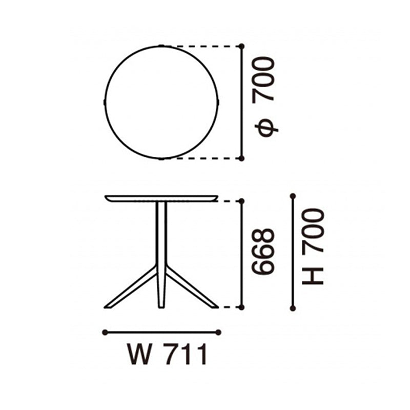 カリモクニュースタンダード スカウト ビストロ ダイニングテーブル