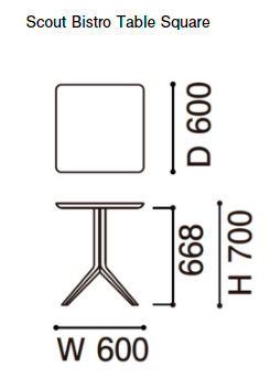 Karimoku New Standard(カリモクニュースタンダード)Scout Bistro Table Square(スカウトビストロテーブルスクエア)