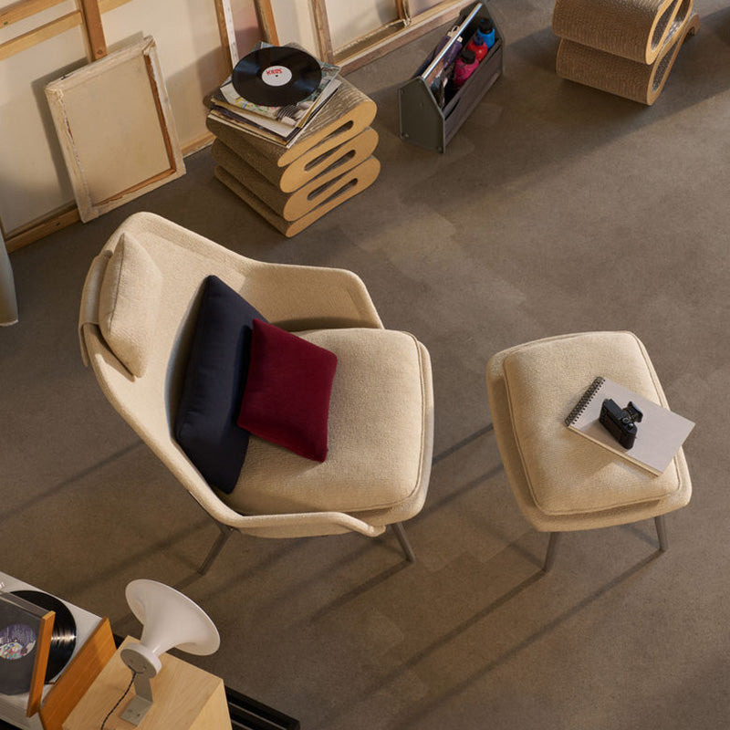 Vitra(ヴィトラ) スローチェア単体 (ファブリック) バックレストクッション2個付き