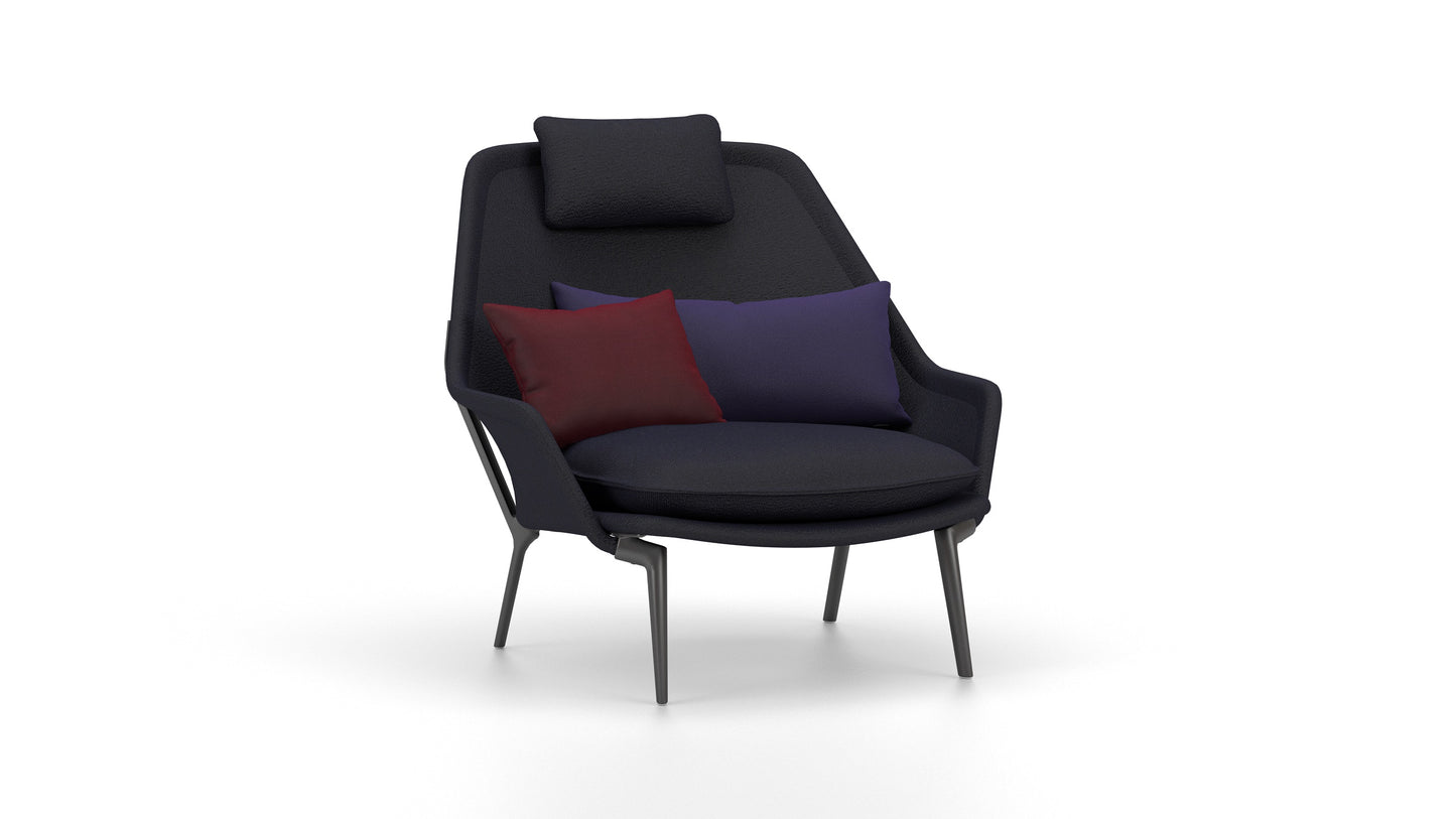 Vitra(ヴィトラ) スローチェア単体 (ファブリック) バックレストクッション2個付き