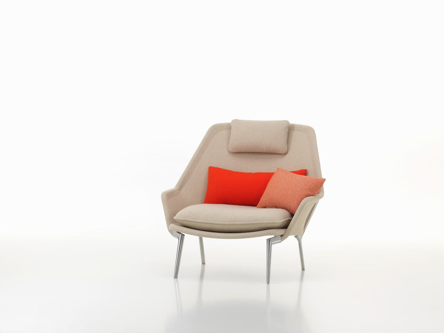 Vitra(ヴィトラ) スローチェア単体 (ファブリック) バックレストクッション2個付き