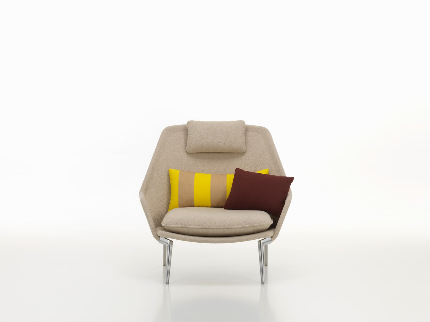 Vitra(ヴィトラ) スローチェア単体 (ファブリック) バックレストクッション2個付き