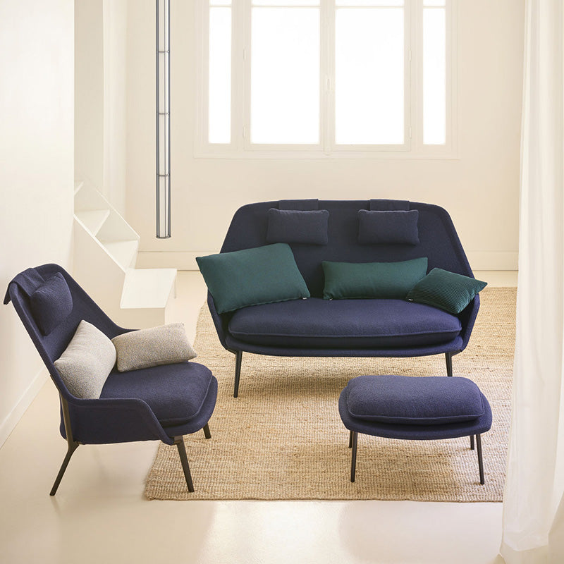 Vitra(ヴィトラ) スローソファ(ファブリック) バックレストクッション3個付き