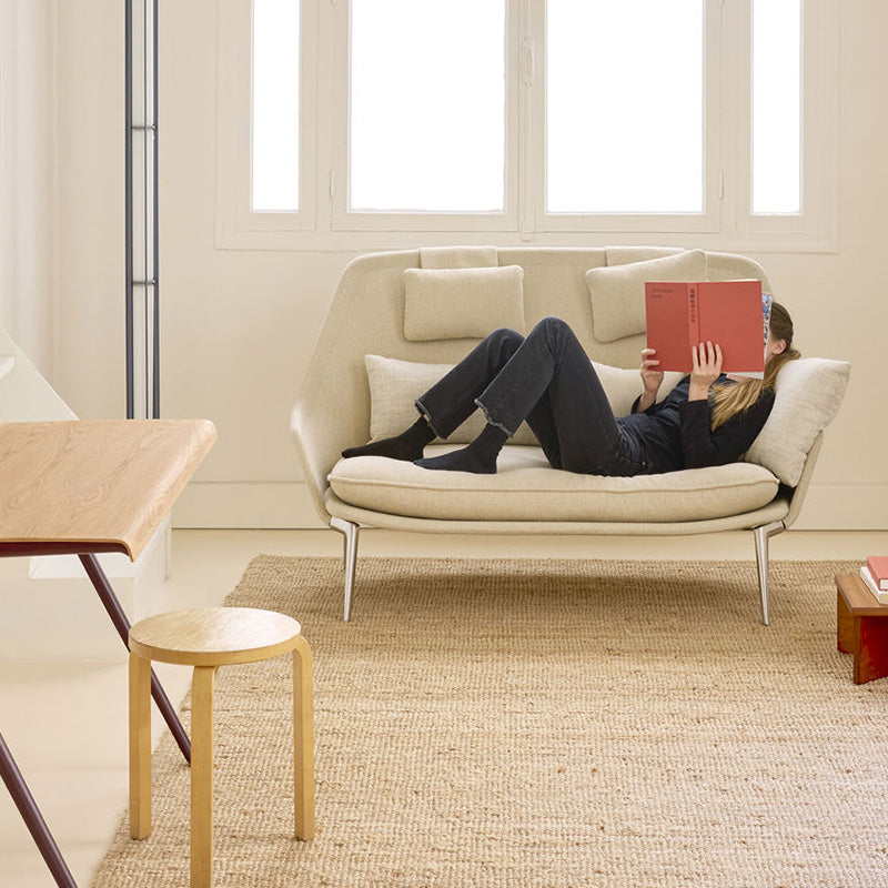 Vitra(ヴィトラ) スローソファ(ファブリック) バックレストクッション3個付き
