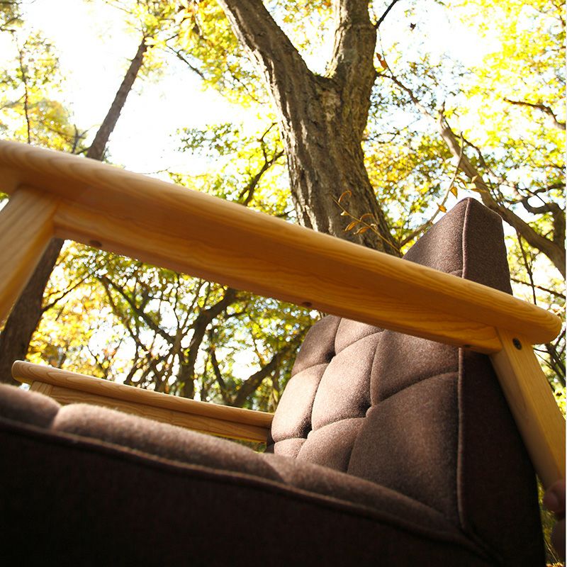 ●LimitedEdition-Premium002- カリモク60+カリモク Kチェア2シーター ウールブラウン/栗材