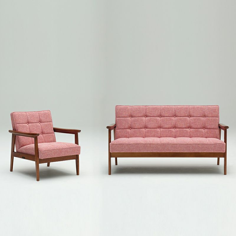 ●フェア認可店限定 カリモク60 Kチェア2シーター ブルーノピンク