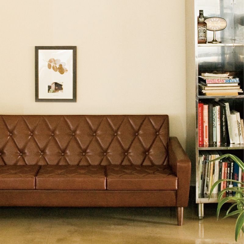 ●LimitedEdition001 カリモク60 ロビーチェア3シーター アンチークブラウン