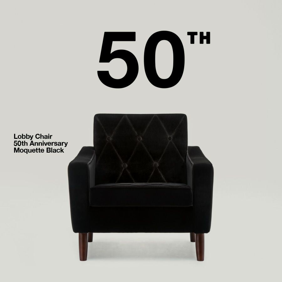 ●ロビーチェア50周年記念モデル カリモク60 ロビーチェア1シーター モケットブラック