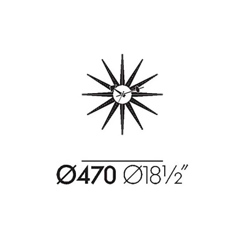 Vitra(ヴィトラ) SunburstClock(サンバーストクロック)