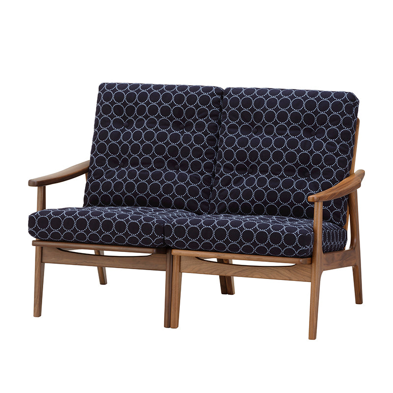 マルニ60 フレームチェア ハイバック2シーター(ウォールナット/ハイバック/通常幅)