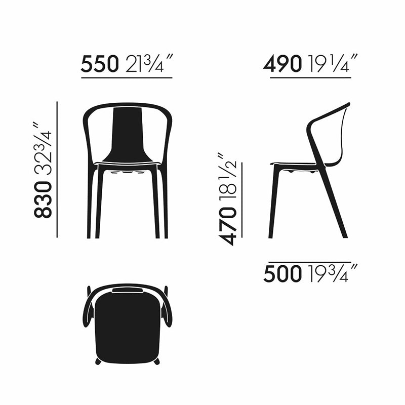 Vitra(ヴィトラ)Belleville Armchair Wood(ベルヴィル アームチェア ウッド)