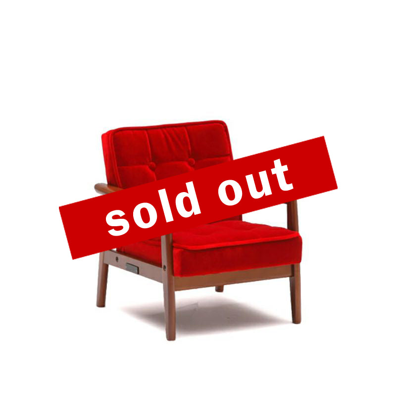 ●LimitedEdition002 カリモク60 Kチェアミニ モケットレッド