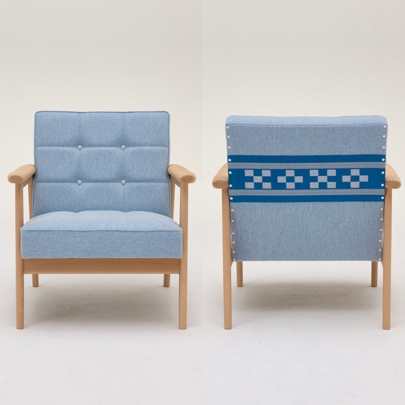 【完売】カリモク60 Kチェア1シーター八重山ミンサー