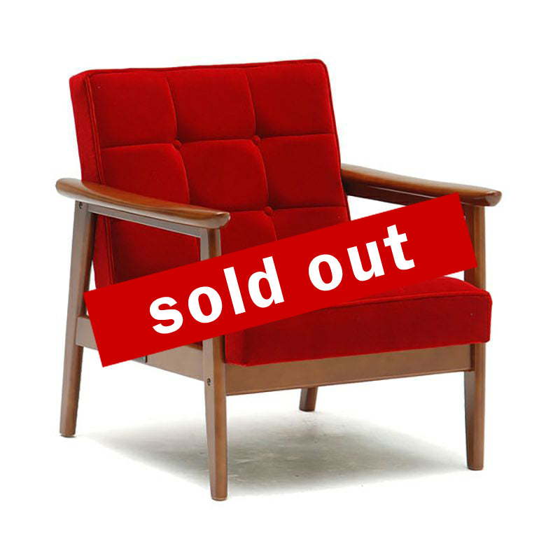 ●LimitedEdition001 カリモク60 Kチェア1シーター モケットレッド