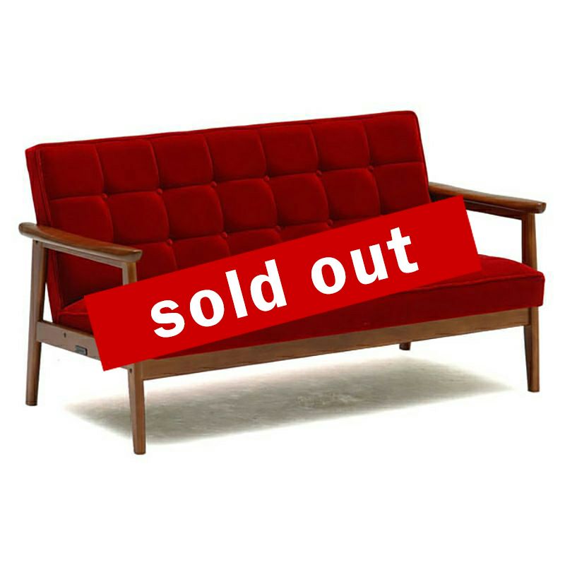 ●LimitedEdition001 カリモク60 Kチェア2シーター モケットレッド