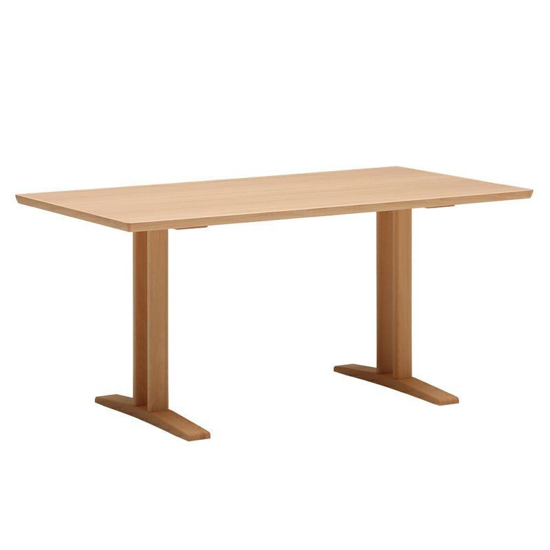 カリモク60+ ダイニングテーブルT(2本脚)1500(ピュアビーチ色塗装)