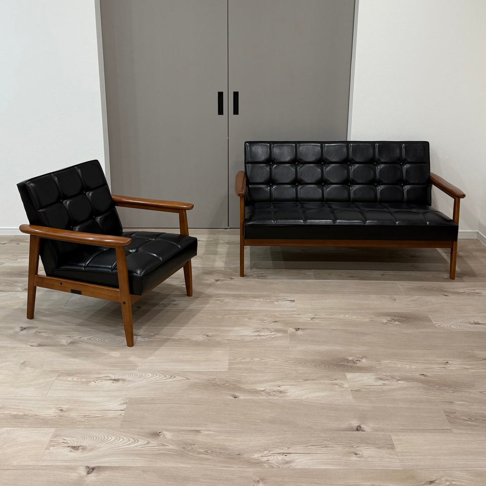 カリモク60 Kチェア2シーター座面シートスタンダードブラック – FELICE