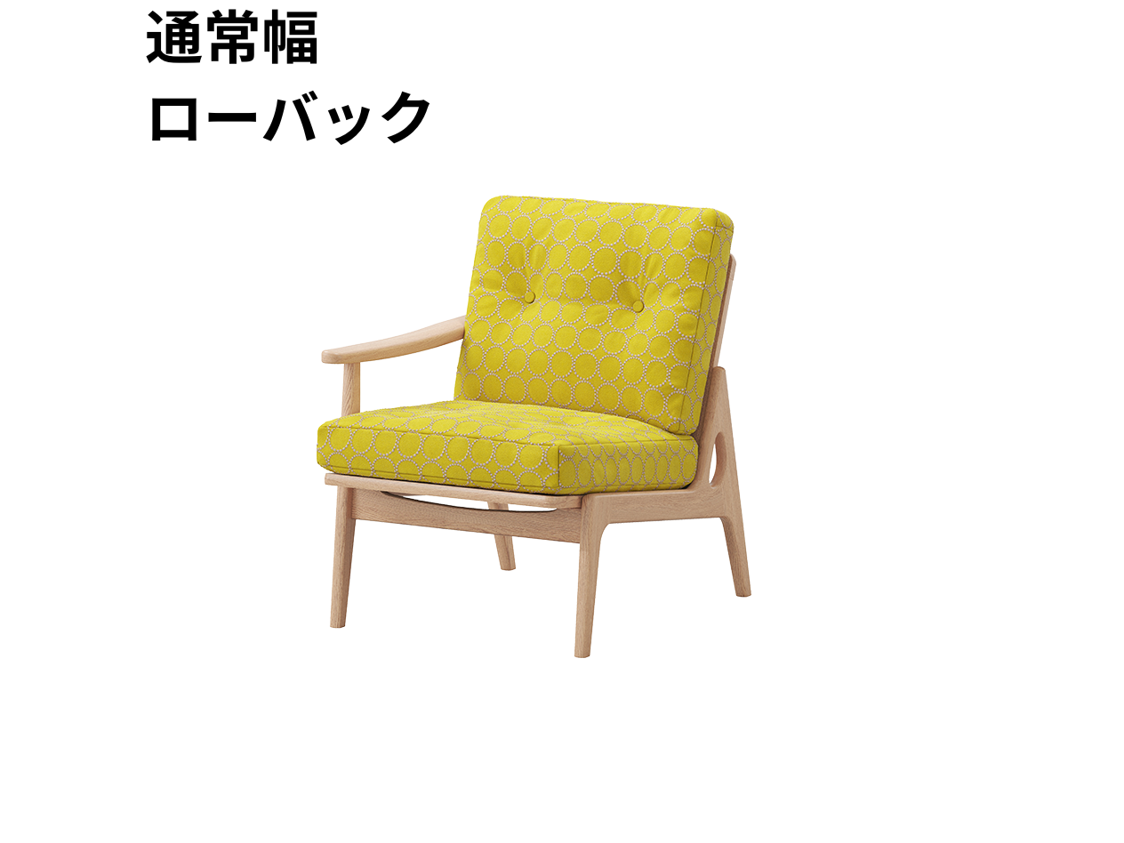 『マルニ60期間限定企画』ミナペルホネン／タンバリン＆ライトベリー全色から生地セレクト！マルニ60フレームチェア／オーク材／オイル仕上／1シーター 右肘