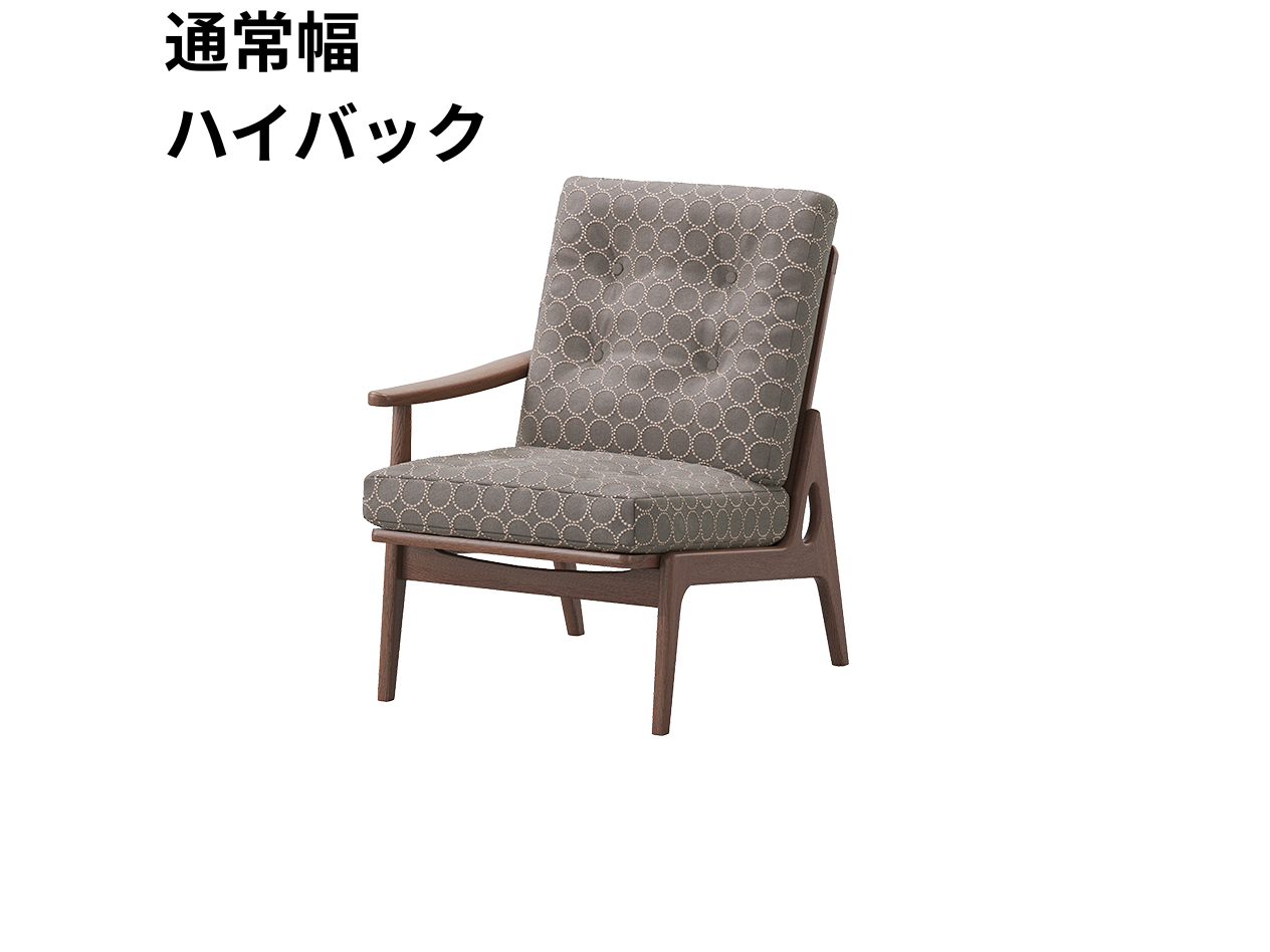 『マルニ60期間限定企画』ミナペルホネン／タンバリン＆ライトベリー全色から生地セレクト！マルニ60フレームチェア／ウォールナット材／ウレタン仕上／1シーター 右肘