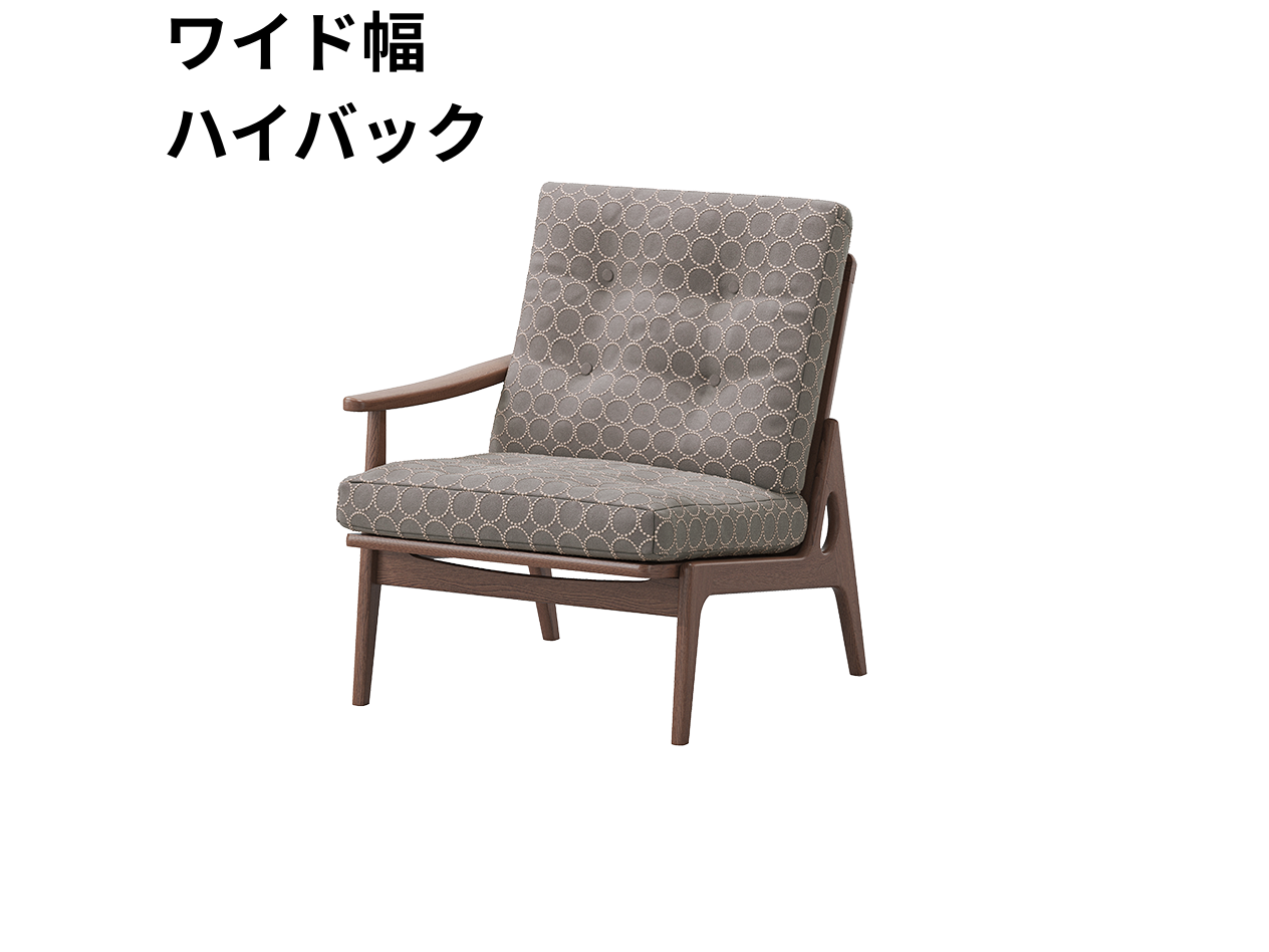 『マルニ60期間限定企画』ミナペルホネン／タンバリン＆ライトベリー全色から生地セレクト！マルニ60フレームチェア／ウォールナット材／ウレタン仕上／1シーター 右肘