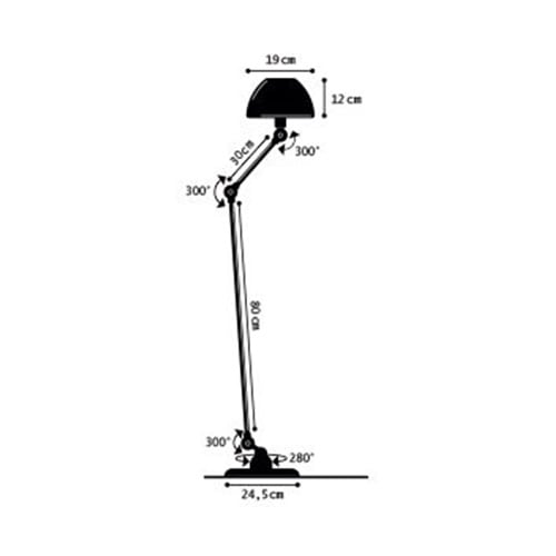 JIELDE（ジェルデ）AICLER AIC833 CURVE FLOOR LAMP