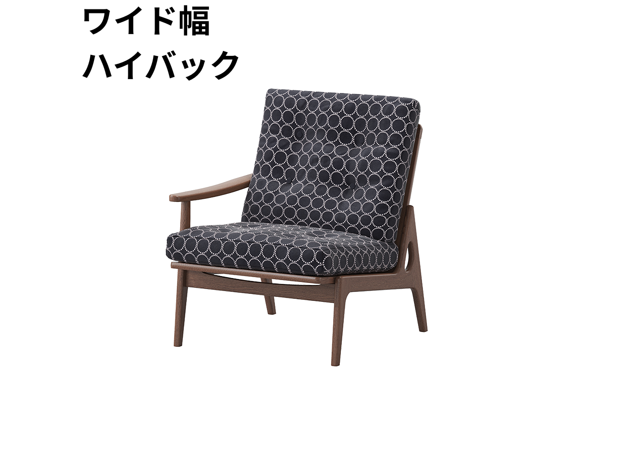 『マルニ60期間限定企画』ミナペルホネン／タンバリン＆ライトベリー全色から生地セレクト！マルニ60フレームチェア／ウォールナット材／ウレタン仕上／1シーター 右肘