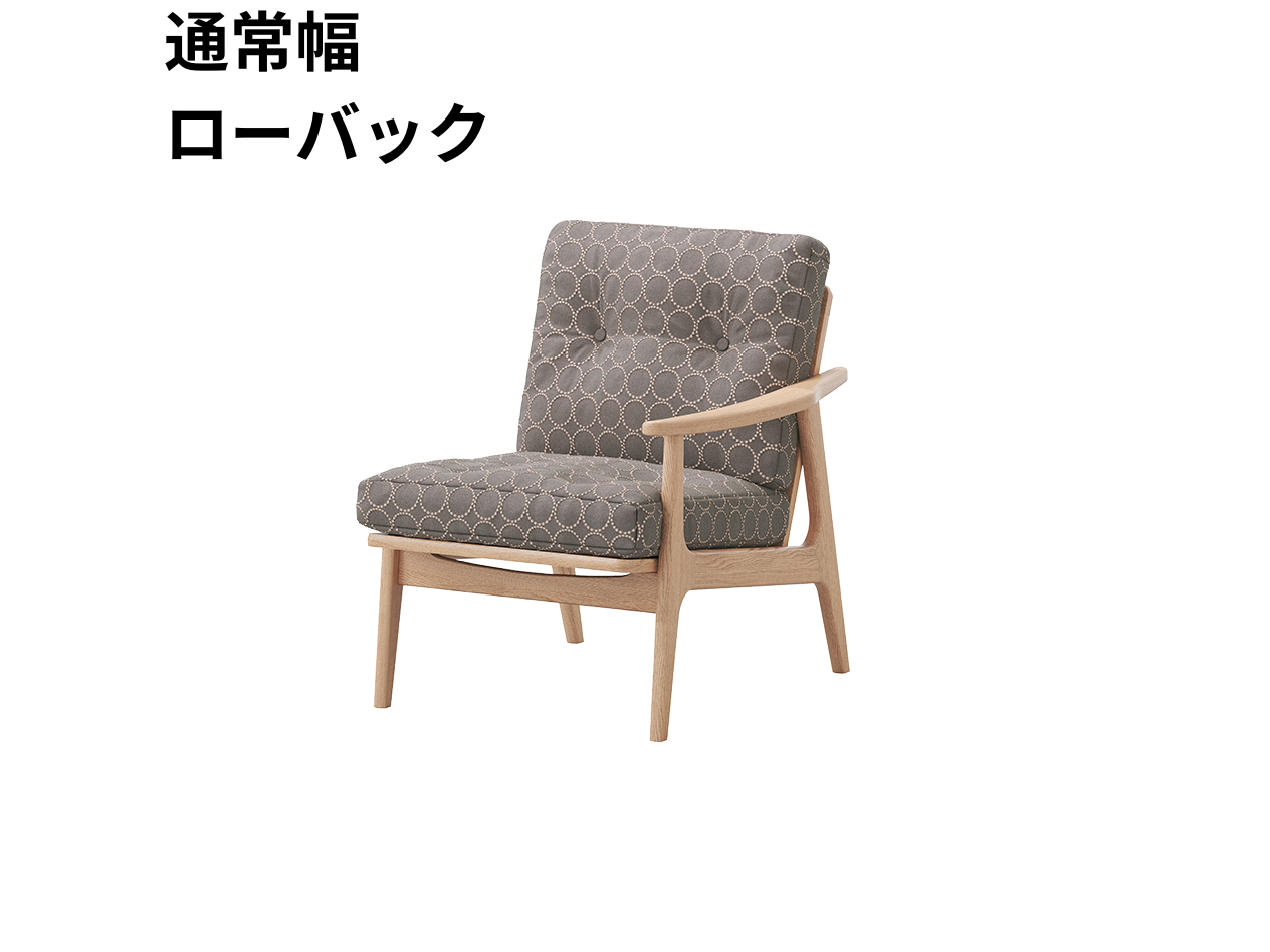 『マルニ60期間限定企画』ミナペルホネン／タンバリン＆ライトベリー全色から生地セレクト！マルニ60フレームチェア／オーク材／ウレタン仕上／1シーター 左肘