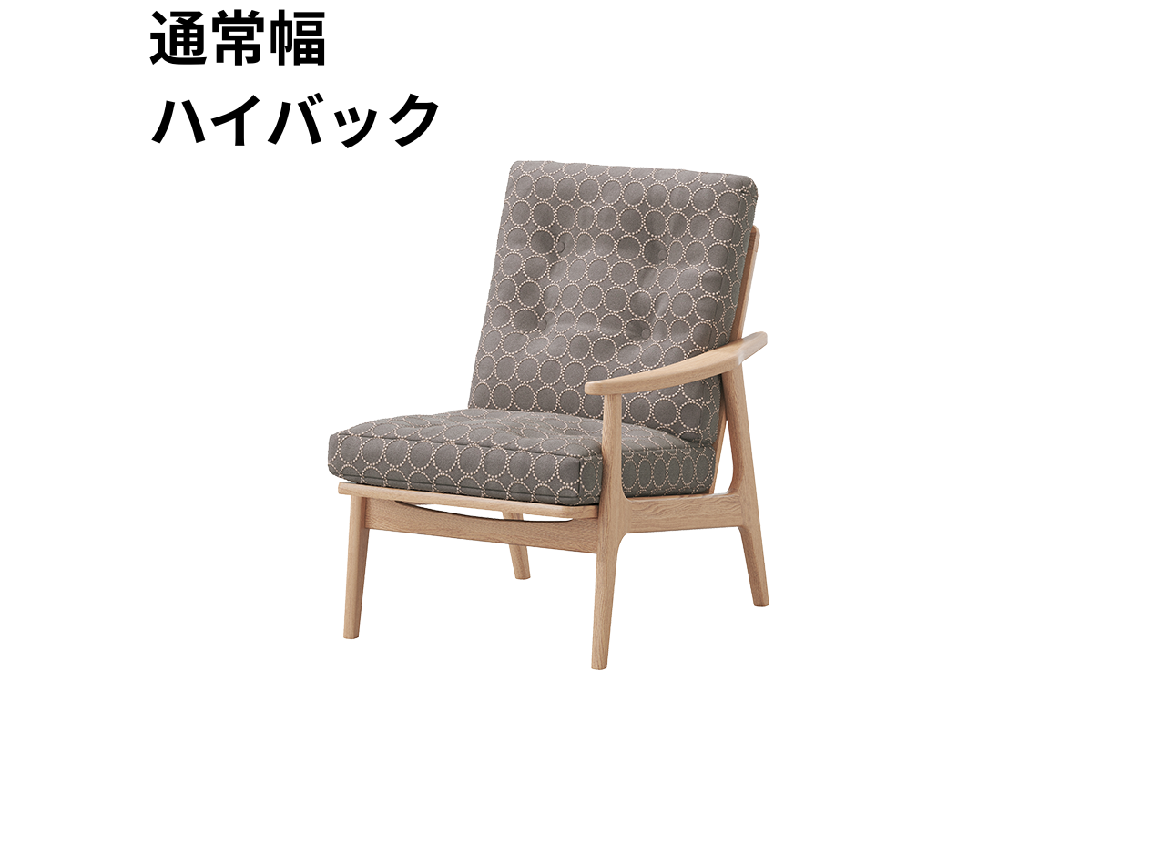 『マルニ60期間限定企画』ミナペルホネン／タンバリン＆ライトベリー全色から生地セレクト！マルニ60フレームチェア／オーク材／ウレタン仕上／1シーター 左肘