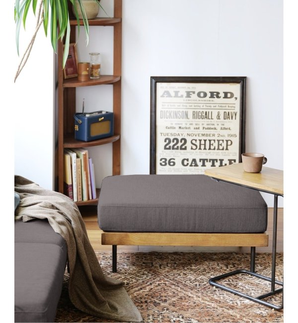 JOURNAL STANDARD FURNITURE（ジャーナルスタンダードファニチャー ） リル オットマン グレー